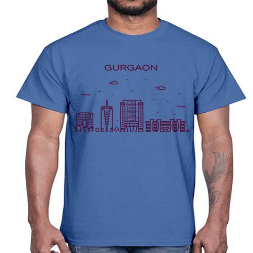 Gurgaon 797#- cities- Cotton Tee