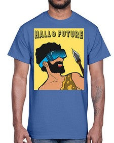 Hallo Future 497#- art pop art- Cotton Tee