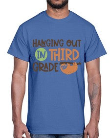 Hanging Out in Third 236#- third grade- Cotton Tee