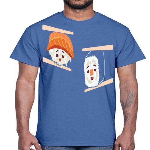 Happy Sushi Anime Kawaii Set Anime 232#- anime- Cotton Tee