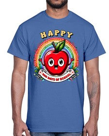 Happy one hundred Days Of School 246#- one hundred days- Cotton Tee