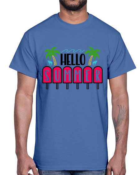 Hello Summer Style 39#- summer- Cotton Tee