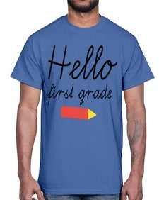 Hello first grade 274#- first grade- Cotton Tee