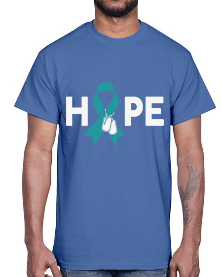 Hope PTSD Awareness Dog tag 21#- PTSD- Cotton Tee