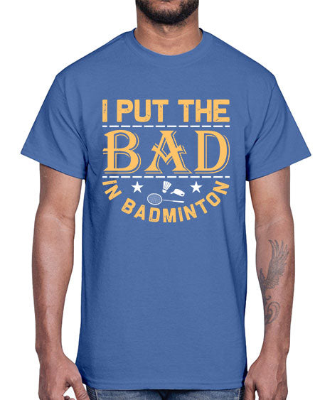 I 1056#- badminton- Cotton Tee