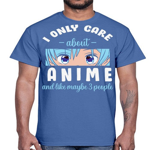 I Only Like People Anime Japanese 241#- anime- Cotton Tee