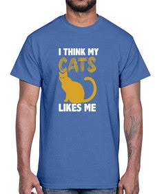 I Think My Cats- cats- Cotton Tee