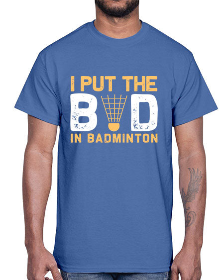 I put the 1097#- badminton- Cotton Tee