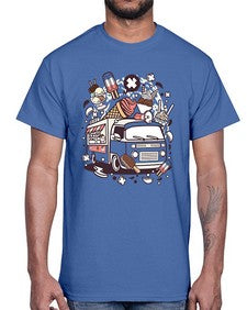 Ice Cream Van 1174#- ice cream- Cotton Tee