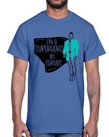 Im A Superhero In Scrubs Style Style 972#- nurse- Cotton Tee