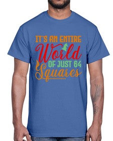 Its an entire world of just squares 124#- chess- Cotton Tee