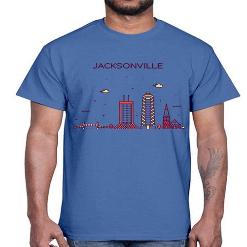 JacksonvilleFL 977#- cities- Cotton Tee