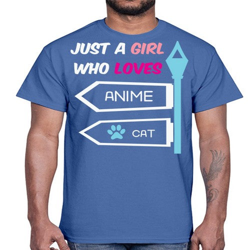 Just A Girl Who Loves Anime 264#- anime- Cotton Tee