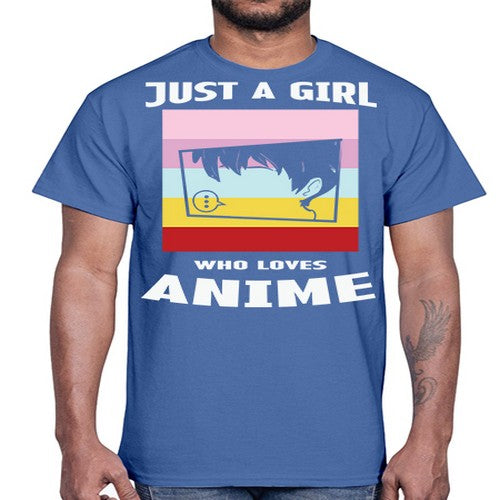 Just A Girl Who Loves Anime 265#- anime- Cotton Tee