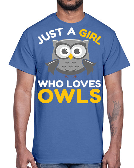 Just a Boy Who Loves A TurtleRabbit 11#- owl- Cotton Tee