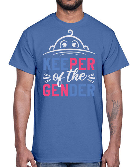 Keeper of the gender Style 135#- baby shower- Cotton Tee