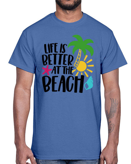 Life Is Better At The Beach Style 34#- summer- Cotton Tee