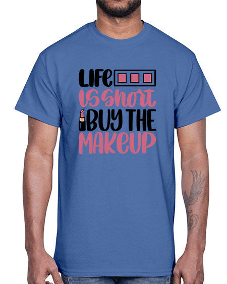 Life Is Short Buy Makeup Style 61#-makeup Cotton Tee
