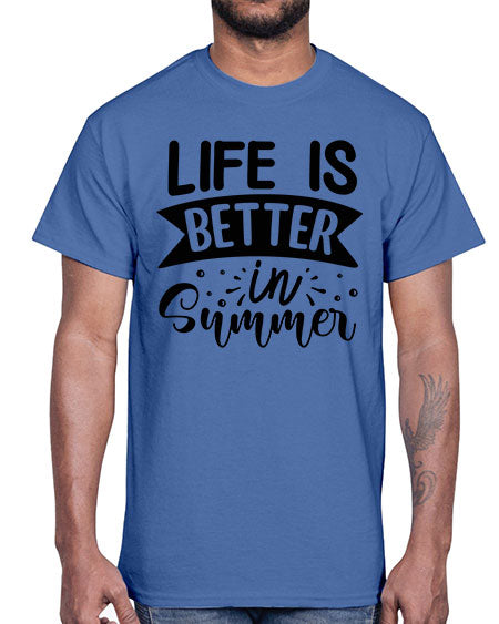 Life is better in Summer 01#- summer- Cotton Tee