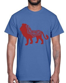LionMandala 734#- mandala- Cotton Tee