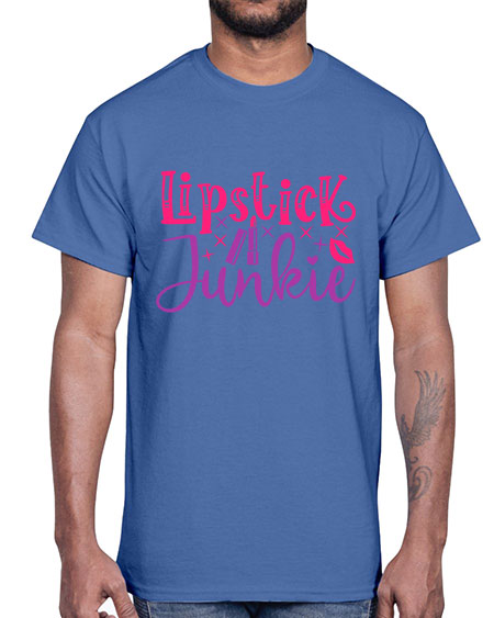 Lipstick Junkie Style 228#-makeup Cotton Tee