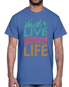 Live Digital Life 7#- internet- Cotton Tee