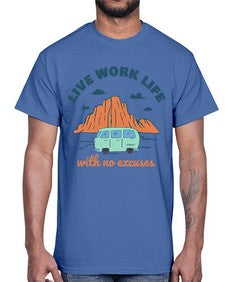 Live Work Life 6#- internet- Cotton Tee