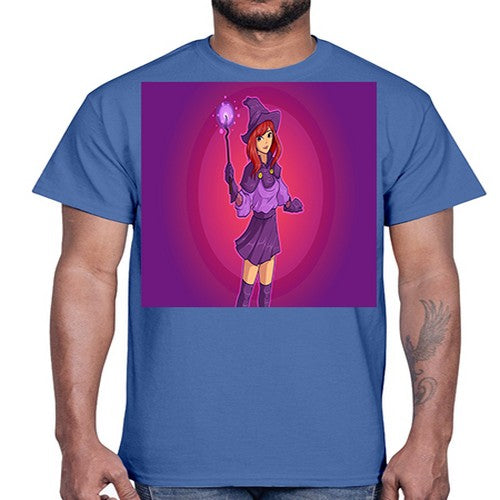 Magician school girl 181#- anime- Cotton Tee