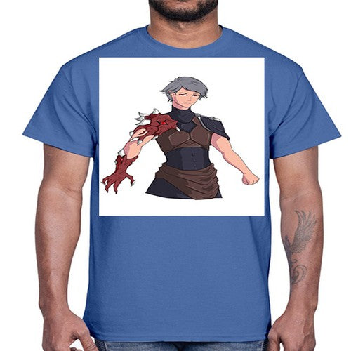 Man has parasite on hand 14#- anime- Cotton Tee