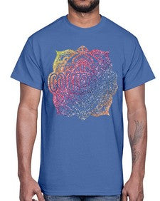 Mandala Courage Rainbow Glitter 758#- mandala- Cotton Tee