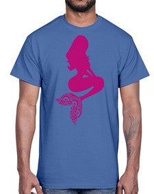 MermaidMandalaUpdated 933#- mandala- Cotton Tee