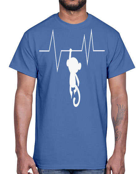 Monkey Heartbeat 14#- monkey- Cotton Tee