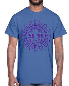 Moody sunflower 184#- cartoon general- Cotton Tee