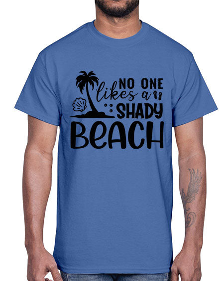 No one likes a shady beach 01#- summer- Cotton Tee