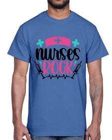 Nurses Rock Style Style 1254#- nurse- Cotton Tee