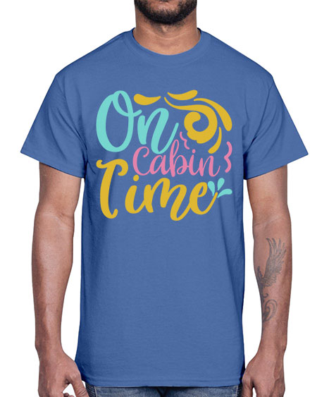 ON CABIN TIME Style 59#- summer- Cotton Tee