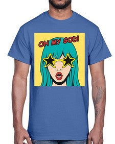 Oh My God 963#- art pop art- Cotton Tee