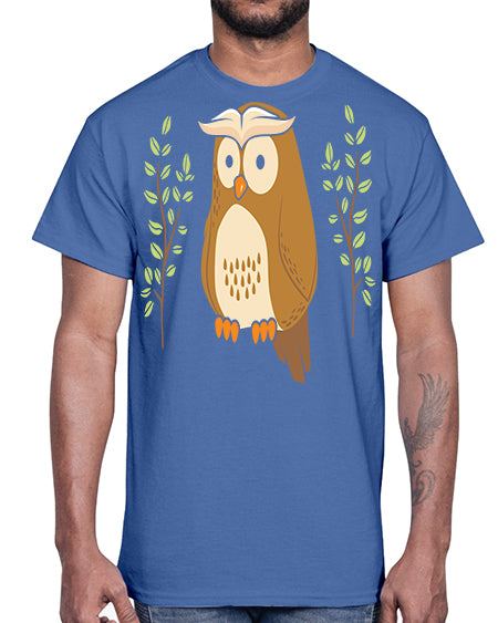 Owl of Athena Long Sleeve A TurtleRabbit 14#- owl- Cotton Tee