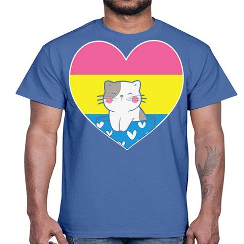 Pansexual Kawaii Cat Anime Art Anime 272#- anime- Cotton Tee