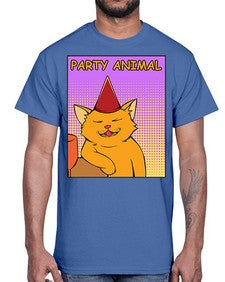 Party Animal 978#- art pop art- Cotton Tee