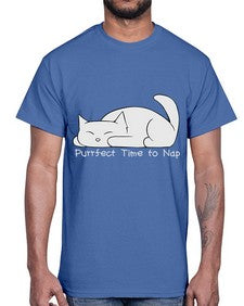 Perfect Time to Nap- cats- Cotton Tee