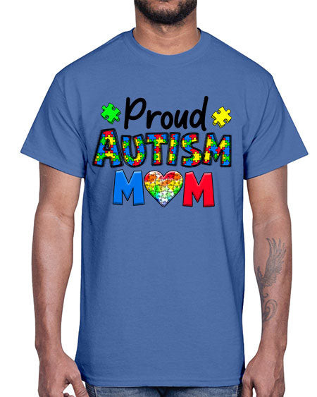 Proud Autism Mom- autism- Cotton Tee