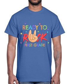 Ready to Rock first Grade 728#- first grade- Cotton Tee