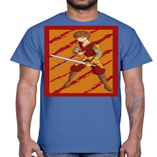 Samurai boy 95#- anime- Cotton Tee