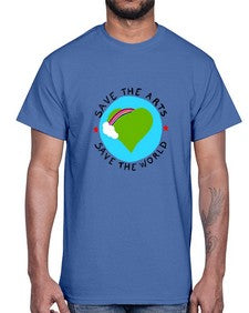 Save the Arts Save the world 170#- art pop art- Cotton Tee