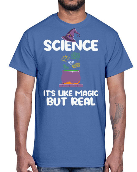 ScienceItsLikeMagicButScientistSkinite Scientist Skinite 48#- general science- Cotton Tee