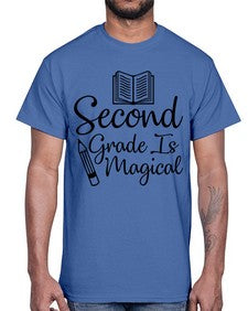 Second Grade Is Magical 820#- second grade- Cotton Tee