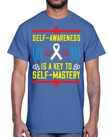 Self wareness is a key to self mastery Style 32#- Self awareness- Cotton Tee