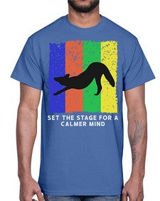 Set the Stage 515#- yoga- Cotton Tee