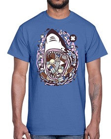 Shark Ice Cream 1523#- ice cream- Cotton Tee